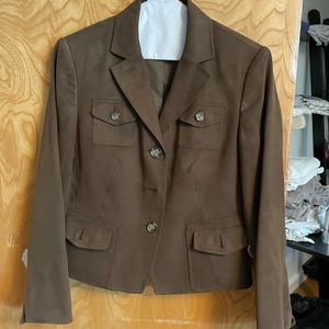 Brown suede jacket